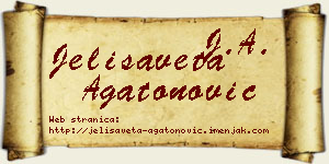 Jelisaveta Agatonović vizit kartica